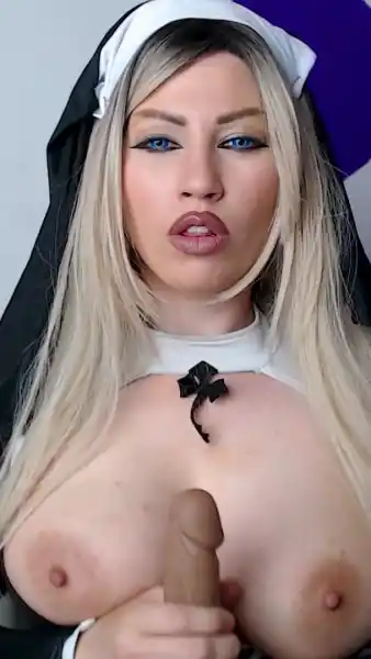 Fuck my big tits, sinner!